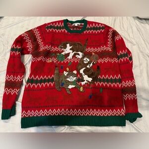 Women’s Christmas cat sweater size 2X